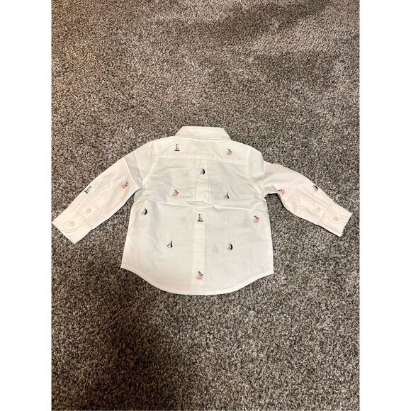 Janie and Jack button down shirt size 6-12mos - Picture 2 of 4